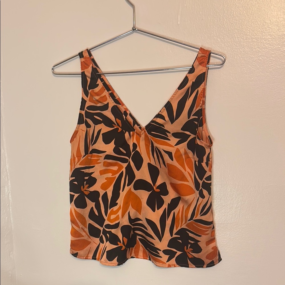Floral silk top